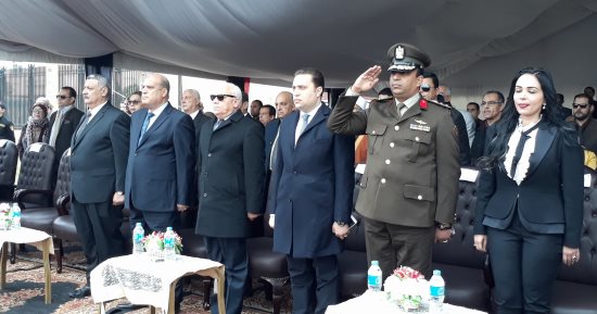 فيديو.. بدء احتفالية عيد الشرطة وذكرى ثورة يناير بالسلام الوطنى فى بورسعيد