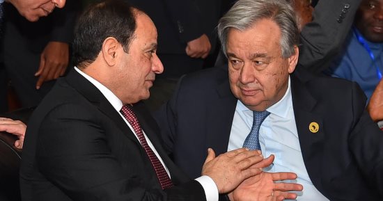 السيسي يلتقى فى أديس أبابا رئيس جنوب إفريقيا والأمين العام للأمم المتحدة