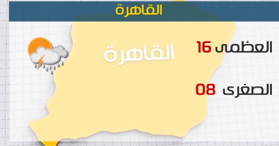  الأرصاد: طقس اليوم بارد .. والصغرى بالقاهرة 8 درجات