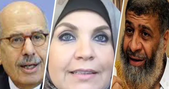آيات عرابى تصف البرادعى بـ"الأراجوز".. وعاصم عبد الماجد يرد: امرأة "مشئومة"