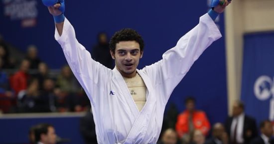أحمد المصرى يحقق فضية الدورى العالمي للكاراتيه