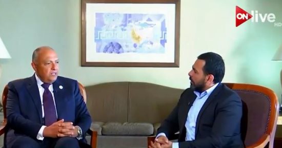 سامح شكرى: تناول الإعلام المصرى لقضية "سد النهضة" يتسم بالقلق المفرط