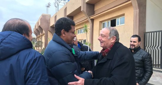 صور.. تفاصيل لقاء الجهاز الفنى للداخلية والمقاصة قبل مواجهة الغد
