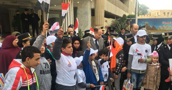 أطفال مستشفى 57357 ينظمون زيارة لمديرية أمن الجيزة 