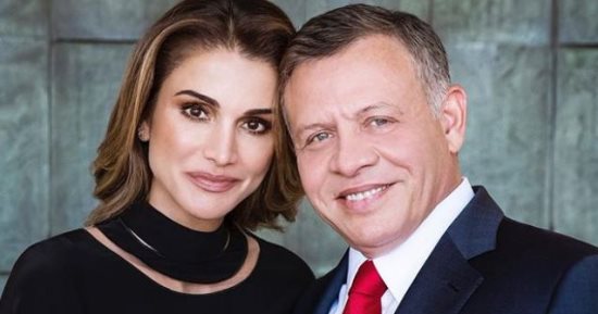 الملكة رانيا تحتفل بعيد ميلاد العاهل الأردنى الـ56 بأبيات شعر