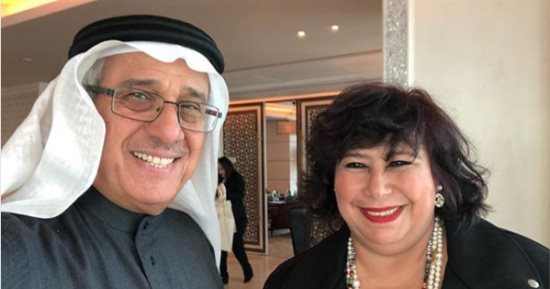 مستشار ملك البحرين يلتقى الوزيرة إيناس عبد الدايم ويناقشان التعاون الثقافى