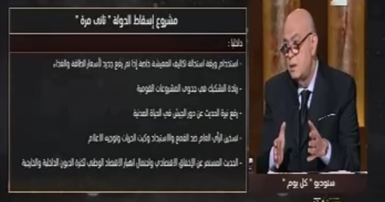 عماد الدين أديب بـ"ON E": نواجه مخططا شريرا لتفتيت الدول العربية لـ45 دولة