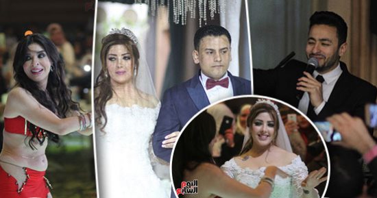 حمادة هلال ودينا يحييان حفل زفاف وكيل نيابة المرور بحضور وكيل البرلمان