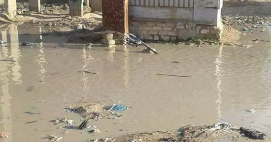 صور.. شكوى من انتشار مياه الصرف الصحى بجوار مساكن السكة الحديد بأسوان