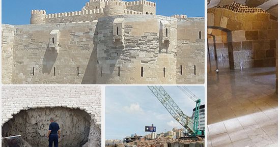 صور.. الإسكندرية تستعد لتنفيذ أكبر مشروع لحماية قلعة قايتباى فى تاريخها.. التغييرات المناخية أحدثت فجوة بالصخرة الأم .."الآثار": البدء بعد موافقة اللجنة الدائمة.. والمحافظ: حماية الشواطئ تتكلف مليار جنيه