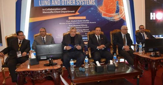 رئيس جامعة المنوفية يفتتح المؤتمر السادس لجمعية النيل للأمراض الصدرية