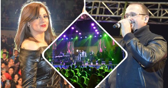 هشام عباس وشذى فى سهرة غنائية بـ"نادى الزهور"