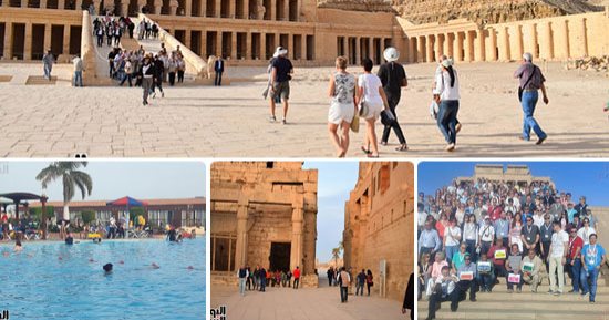 صور.. تدفقات سياحية بجنوب مصر و36 ألف سائح زاروا الأقصر.. 80% نسبة الإشغال بأسوان.. الغردقة تستقبل رحلات دولية.. شركات عالمية تحتفل بتأسيسها أمام المعابد الفرعونية.. واحتفالات خاصة لتعامد الشمس على أبو سمبل