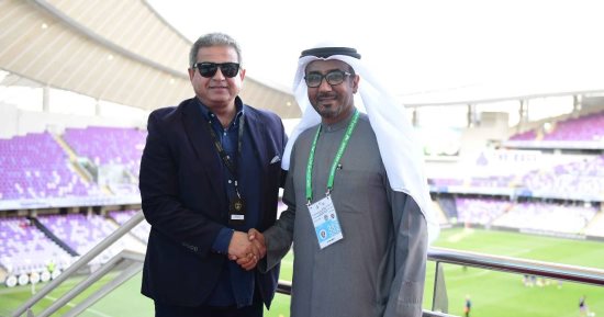صور.. وزير الرياضة يلتقى رئيس نادى العين الإماراتى