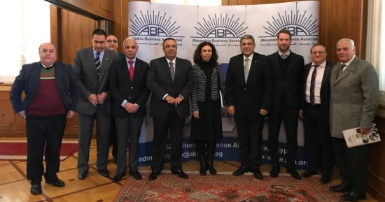 جمعية رجال أعمال الاسكندرية تبحث سبل التعاون المشترك مع سفيرة سولفينا بمصر 