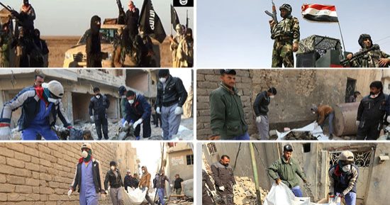صور.. طاعون داعش يخلف الأوبئة فى الموصل بعد الهزيمة.. جثث المدنيين وقتلى التنظيم بالشوارع والمنازل.. الدفاع المدنى يجمع 2585 جثة حتى منتصف يناير الماضى.. تشكيل فرق للبحث عن 9000 مفقود.. وقلة الأموال تعيق العمل