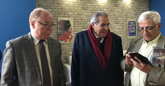 جولة لوزيرى الثقافة جابر عصفور وحلمى النمنم لشراء الكتب فى معرض القاهرة
