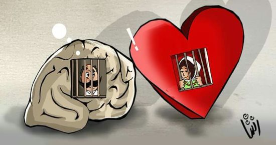 حال الدنيا.. عاطفة المرأة وعقلانية الرجل  فى كاريكاتير اليوم السابع