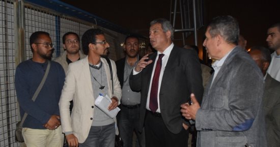 وزير الشباب يتفقد مشروع إنشاء مركز شباب الأسمرات