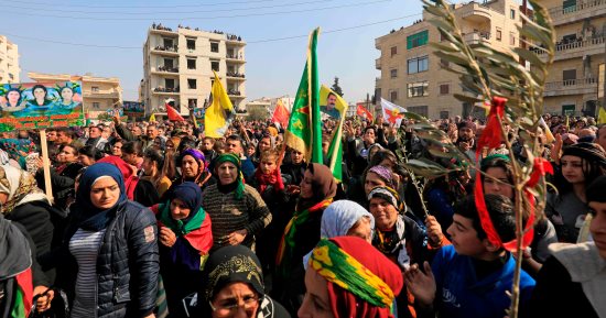 مظاهرات فى إقليم كردستان العراق دعما لـ"عفرين" السورية