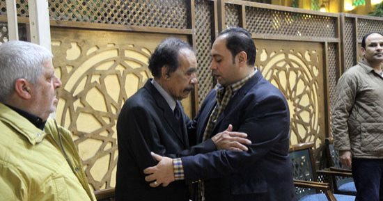 صور.. نجوم الزمالك يحضرون عزاء ابنة سمير محمد على