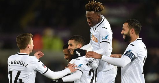فيديو.. سوانزى سيتى يسحق نوتس كاونتى 8 / 1 ويتأهل لثُمن نهائى كأس إنجلترا