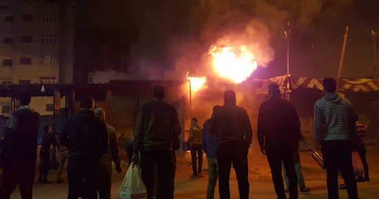 إصابة 5 أشخاص بحروق فى حريق بمزرعة بالقنطرة غرب بالإسماعيلية  