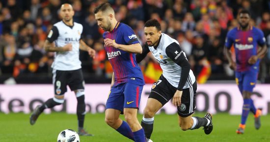 فيديو.. العارضة تنقذ برشلونة من الهدف الأول لفالنسيا بكأس إسبانيا 