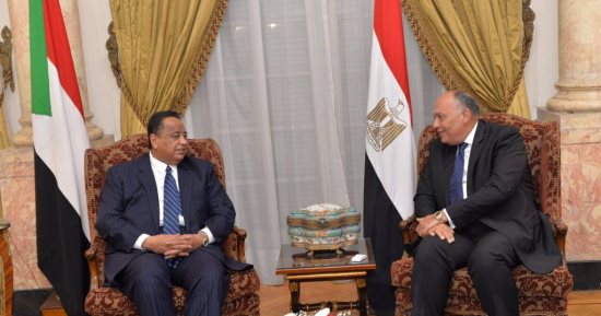 فيديو وصور.. بدء مباحثات وزيرى خارجية مصر والسودان 