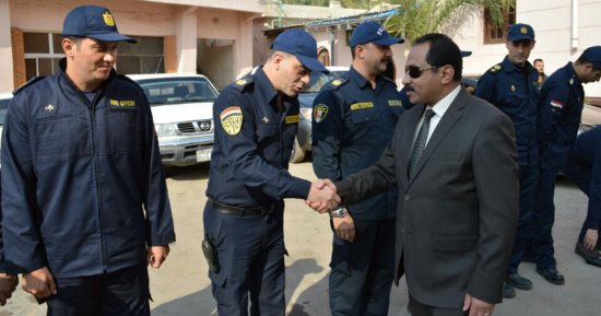 مدير أمن الإسكندرية يجتمع بضباط الحماية المدنية لرفع روحهم المعنوية 