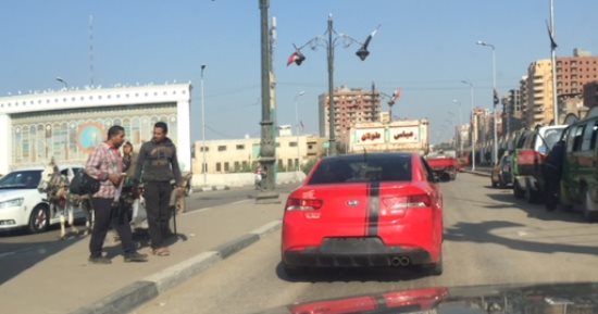 صور .. اضبط مخالفة.. سيارة ملاكى تسير بدون لوحات بالمحلة