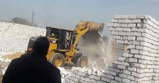 حملة لإزالة المبانى المخالفة بجميع وحدات مركز ابوكبير شرقية