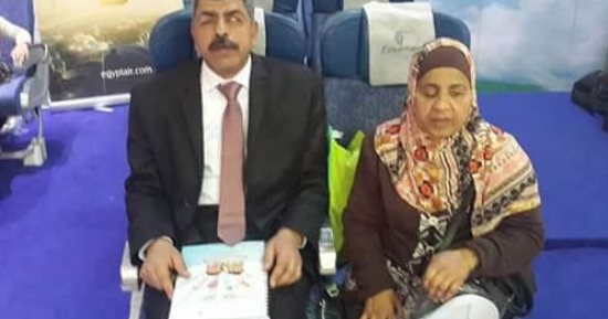 مصر للطيران تنظم تجربة محاكاة لرحلة طيران للمكفوفين  بجناحها بمعرض الكتاب