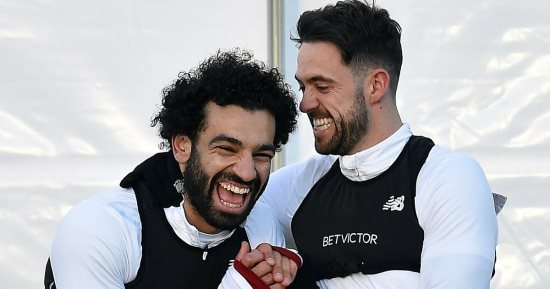 صور.. ضحكات محمد صلاح تتصدر تدريبات ليفربول استعدادا لـ ساوثهامبتون