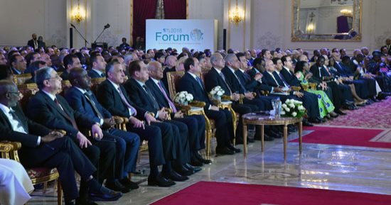 صور.. الرئيس السيسى يفتتح فعاليات المنتدى الأفريقى الثالث للعلوم والتكنولوجيا