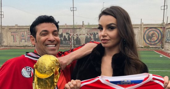 صور.. سعد الصغير يحتفل مع الراقصة جوهرة بعدم ترحيلها من مصر