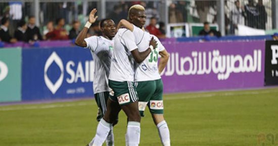 فيديو وصور.. المصرى يتقدم على جرين بافالوز 2-0 فى الشوط الأول