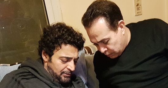 صور.. دويتو غنائى جديد يجمع حكيم وحميد الشاعرى                         