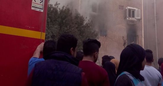 "التضامن": مساعدات عاجلة للمتضررين من حريق محل بويات السلام