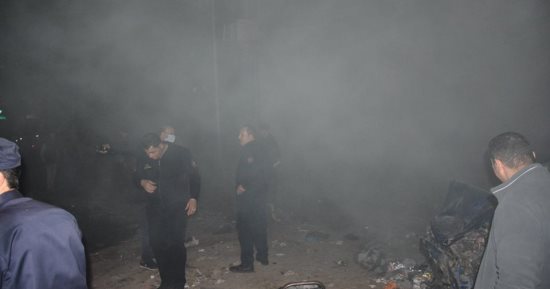 صور.. محافظ دمياط يتفقد إطفاء حريق عقار الدروس الخصوصية وارتفاع المصابين لـ26