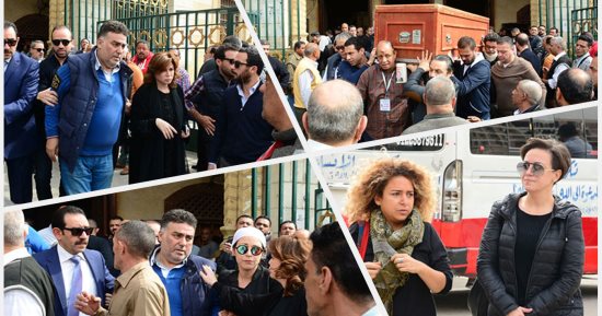 نجوم الفن يشيعون جنازة والدة السيناريست تامر حبيب
