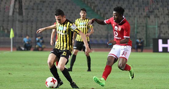 فيديو وصور.. أجايى يحرز الهدف الثانى للأهلى فى شباك المقاولون