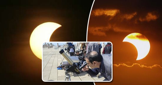 باختصار.. أهم الأخبار العربية والعالمية حتى الـ12 ظهرا.. 5 آلاف شخص يشاهدون الكسوف الحلقى بالسعودية.. مجموعة حاملة طائرات صينية تعبر مضيق تايوان.."الفضاء الروسية":أمريكا وروسيا تناقشان رحلة مشتركة للقمر فى 2020