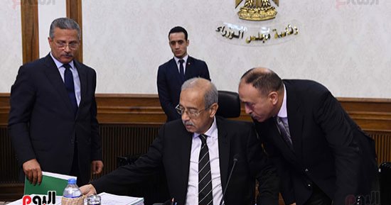 الحكومة تبدأ اجتماعها بتحية القوات المسلحة والشرطة لجهودهم فى دحر الإرهاب  (صور)