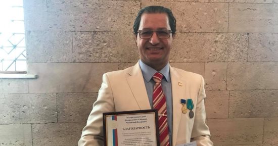 مجلس الدوما الروسى يكرم المستشار الثقافى المصرى فى موسكو