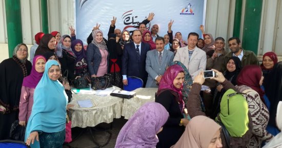 "قومى المرأة" بالمنوفية ييشارك فى حملة صوتك لمصر بكرة