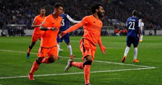 فيديو.. محمد صلاح يتألق ويسجل فى تقدم ليفربول على بورتو 2 / 0 بالشوط الأول