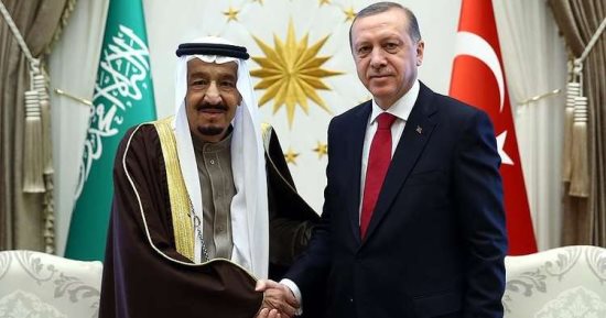 الملك سلمان وأردوغان يؤكدان أهمية وحدة التراب السورى وإيجاد حل سياسى للأزمة