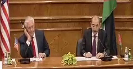 وزير خارجية أمريكا: الأردن يلعب دورا مهما لمواجهة الإرهاب فى المنطقة
