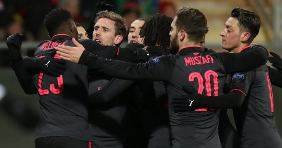 فيديو.. أرسنال يقترب من دور الـ16 للدورى الأوروبى بمشاركة الننى